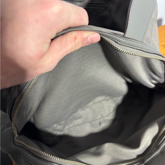 Coach Lexy Grey Suede Leather Shoulder Bag - Picture 12 of 14